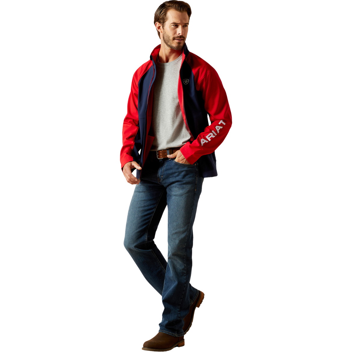 2025 Ariat Herren Team EQ Jacke 10062859 - Navy / Red